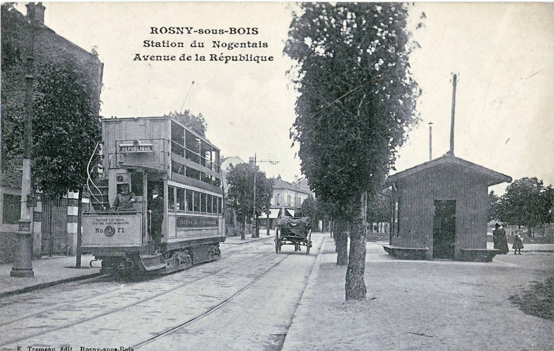 Carte postale ancienne Rosny - Station du Nogentais à Rosny-sous-Bois