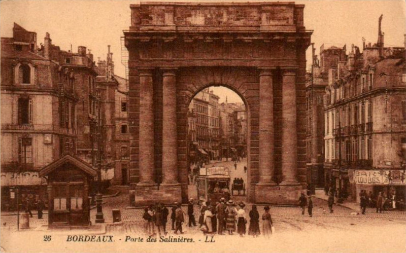 Carte postale ancienne Bordeaux - Porte des Salinières (Ll) 4 à Bordeaux
