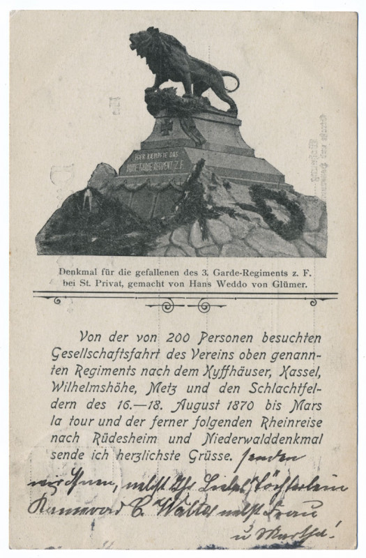 Carte postale ancienne Loewe St-Privat 1900