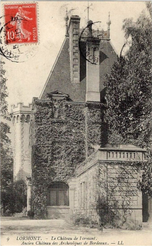 Carte postale ancienne Lormont - château de Lormont 8