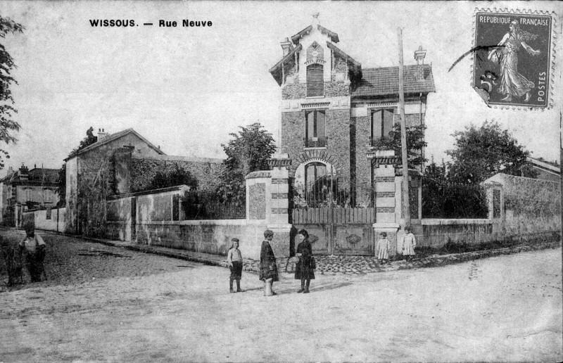 Carte postale ancienne Wissous - Rue Neuve