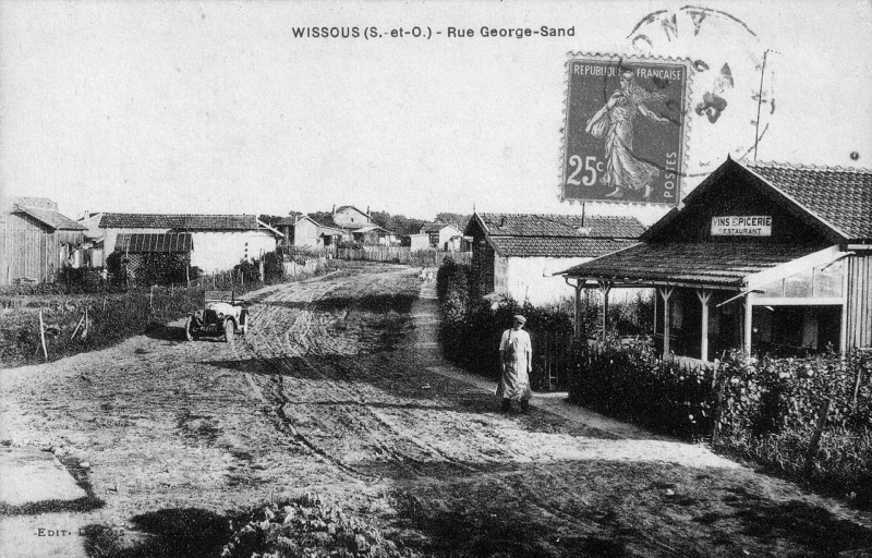 Carte postale ancienne Wissous - Rue George-Sand
