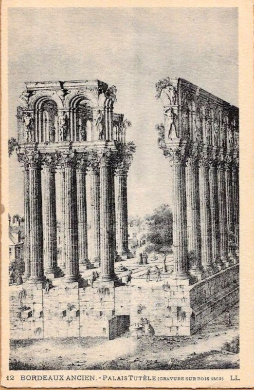 Carte postale ancienne Bordeaux ancienne (Ll) 12 à Bordeaux