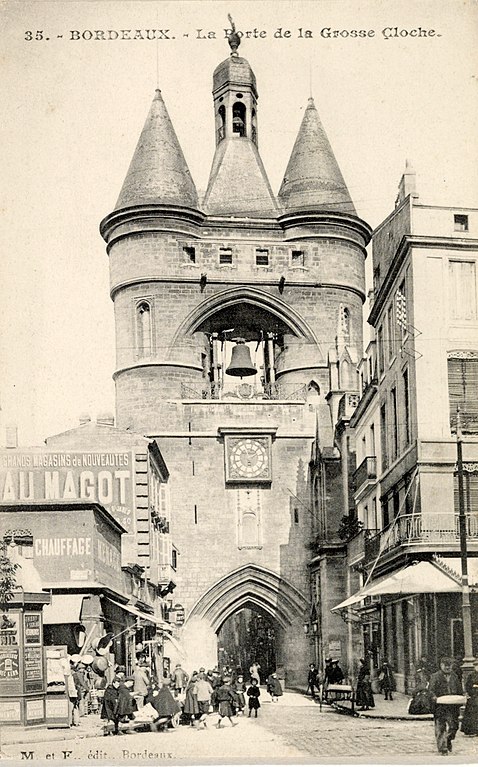 Carte postale ancienne Bordeaux la grosse-cloche 8 à Bordeaux