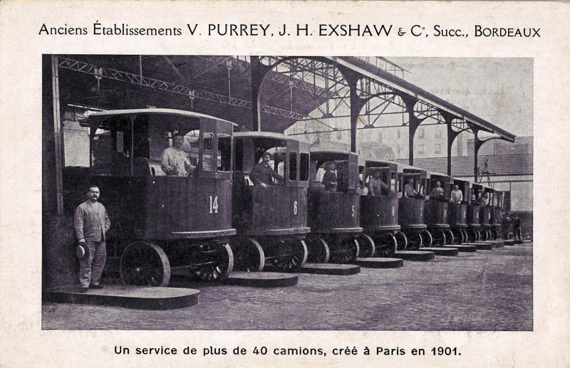 Carte postale ancienne Maison Purrey 16 à Bordeaux