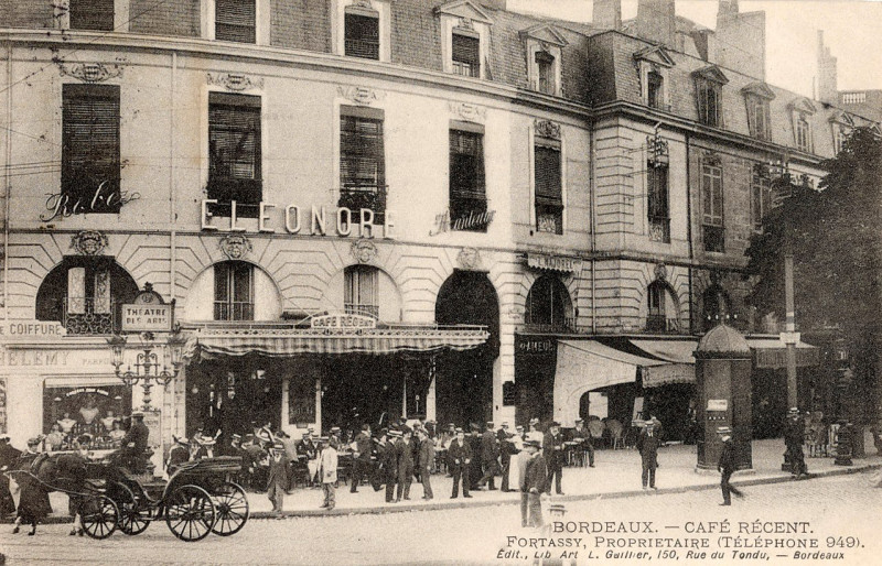 Carte postale ancienne Bordeaux - Café le Régent 3 à Bordeaux