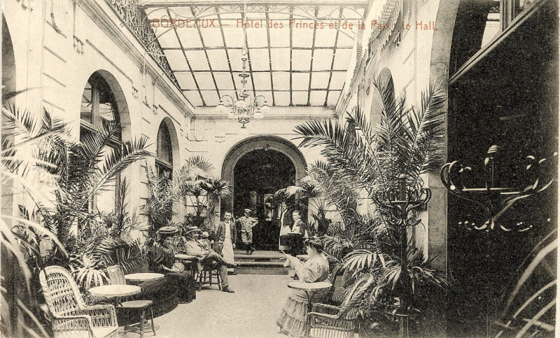 Carte postale ancienne Bordeaux - Hôtel des Princes 1 à Bordeaux