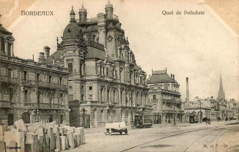 Carte postale ancienne Bordeaux - Quai de Paludate à Bordeaux