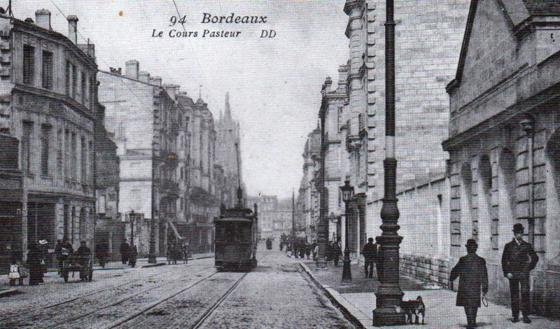 Carte postale ancienne Bordeaux - Cours Pasteur 2 à Bordeaux