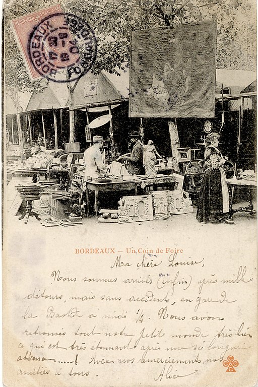 Carte postale ancienne Bordeaux - Foire (1904) à Bordeaux