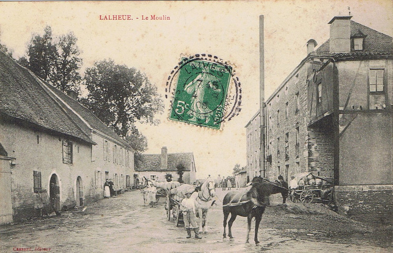 Carte postale ancienne Lalheue Cpa. Le moulin à Lalheue