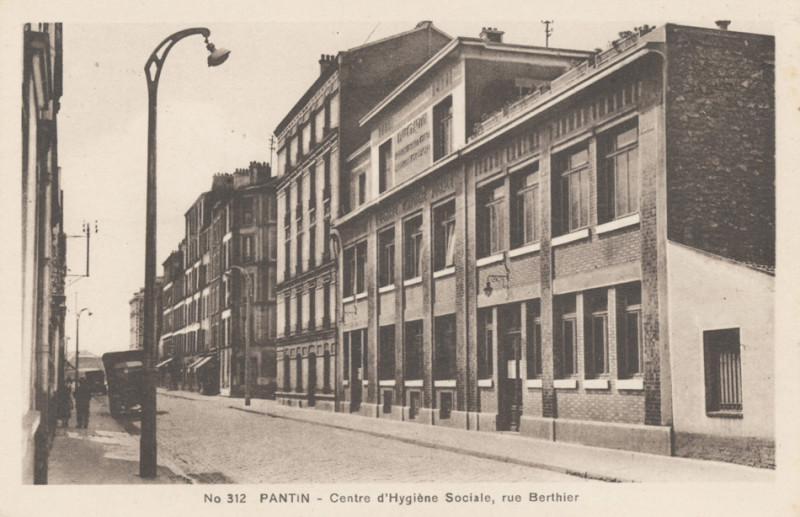 Carte postale ancienne Pantin.Rue Berthier