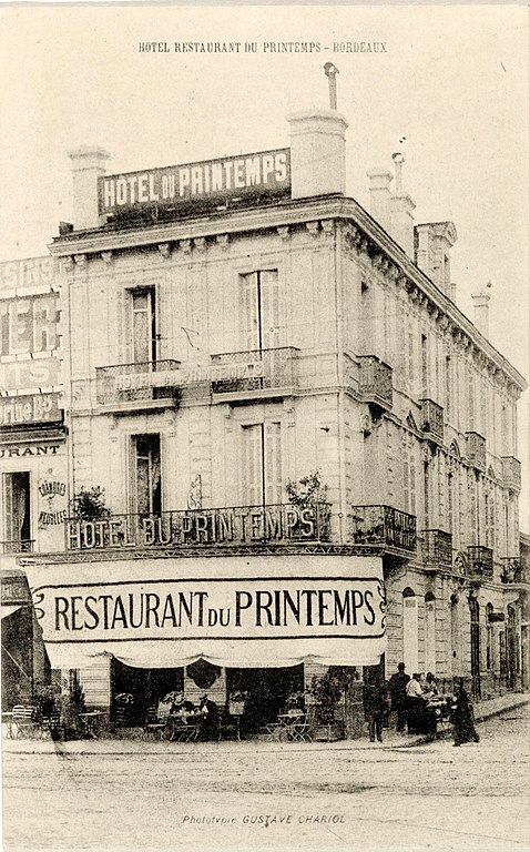 Carte postale ancienne Bordeaux - Hôtel du Printemps à Bordeaux