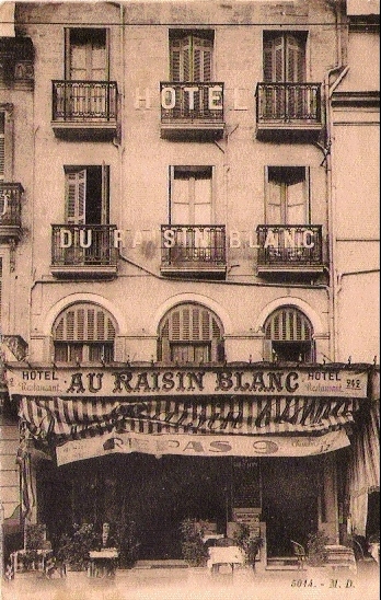 Carte postale ancienne Bordeaux - Hôtel du Raisin blanc à Bordeaux