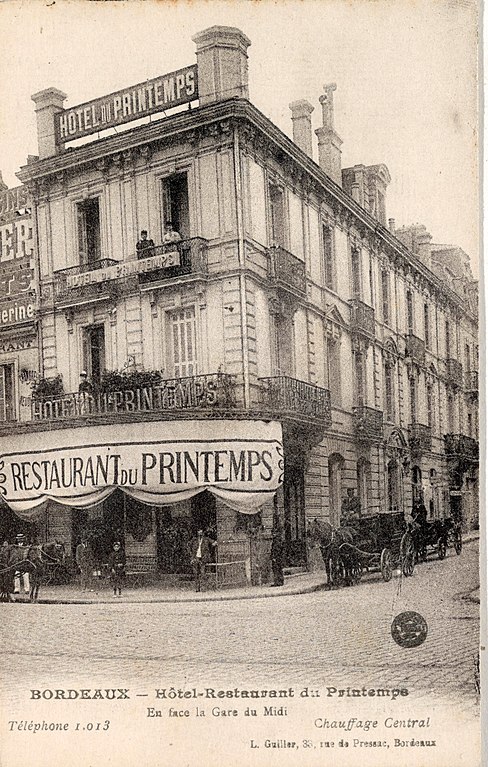 Carte postale ancienne Bordeaux - Hôtel du Printemps 2 à Bordeaux