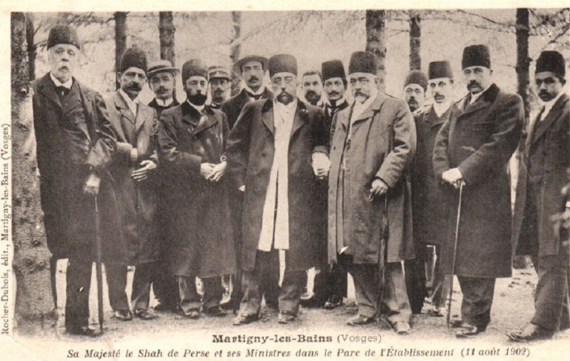 Carte postale ancienne Mozaffar ad-Din Shah 1902