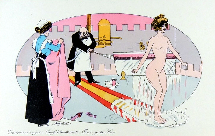 Carte postale ancienne Xavier Sager Les docteurs 06