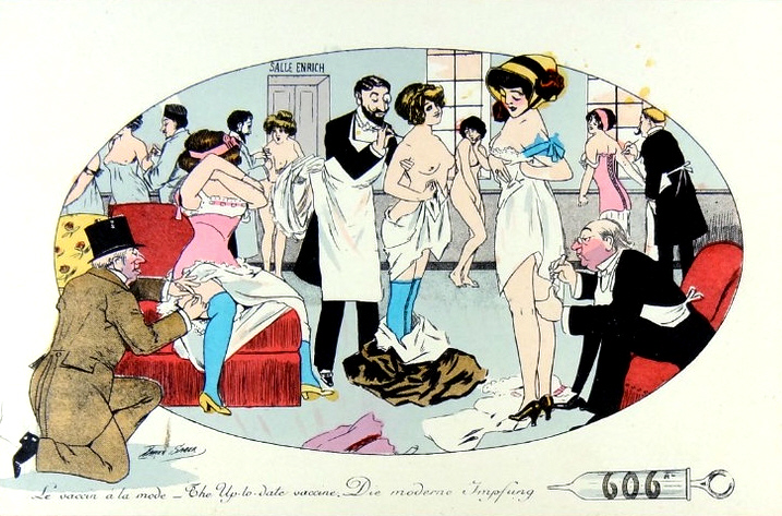 Carte postale ancienne Xavier Sager Les docteurs 01
