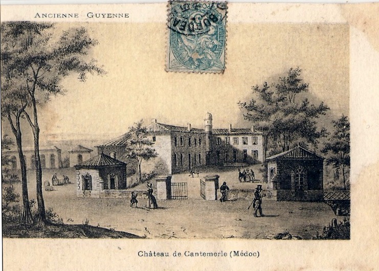 Carte postale ancienne Ancienne Guyenne - Château de Cantemerle (Médoc) à Bordeaux