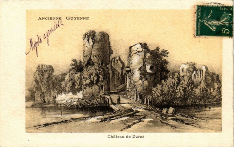 Carte postale ancienne Ancienne Guyenne - Château de Duras à Bordeaux