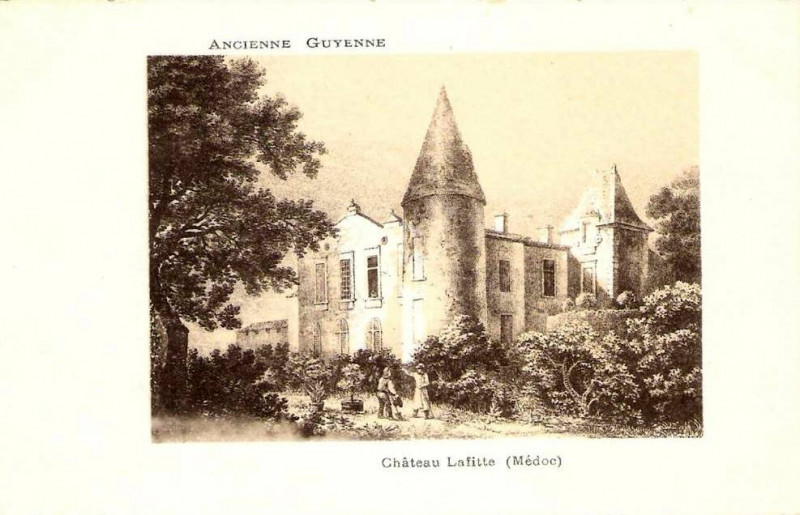 Carte postale ancienne Ancienne Guyenne - Château Lafitte (Médoc) à Bordeaux