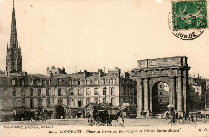 Carte postale ancienne Bordeaux - Porte de Bourgogne (Md) 3 à Bordeaux