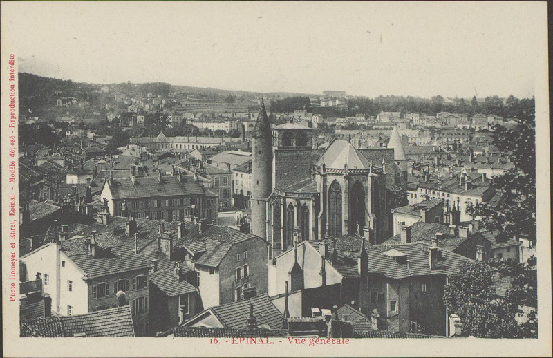 Carte postale ancienne Epinal, Vue générale Cp 2719 PsurR