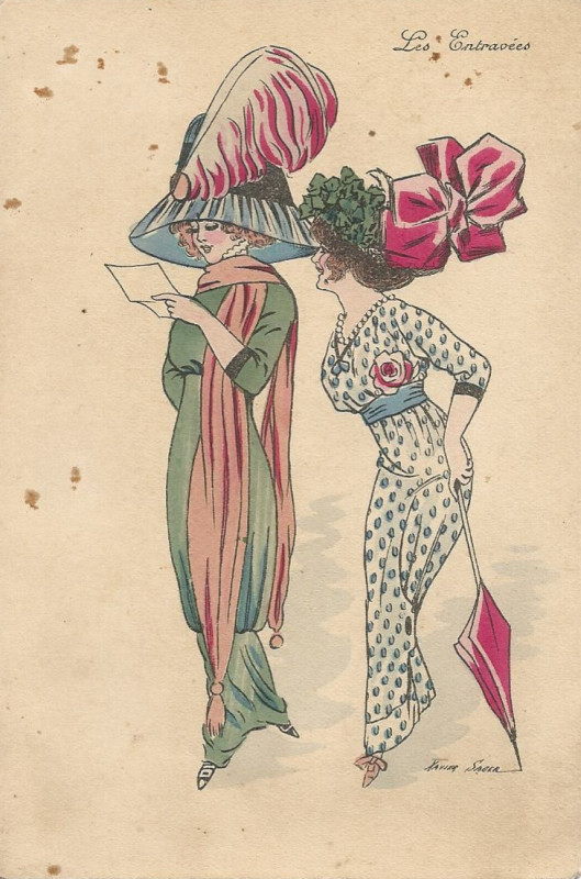 Carte postale ancienne Xavier Sager Les Entravées
