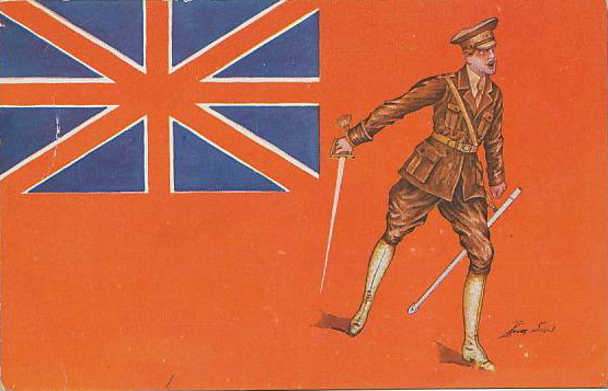 Carte postale ancienne Xavier Sager Flag Britain