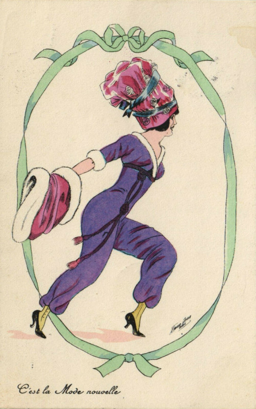 Carte postale ancienne Xavier Sager C'est la Mode nouvelle