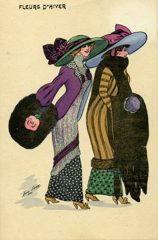 Carte postale ancienne Xavier Sager Fleurs d'hiver 2