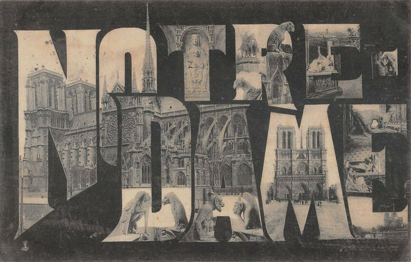 Carte postale ancienne Paris Notre Dame à Paris