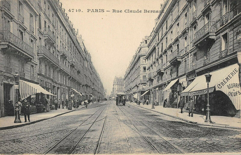 Carte postale ancienne Paris Ve arrt La Rue Claude Bernard à Paris 5e