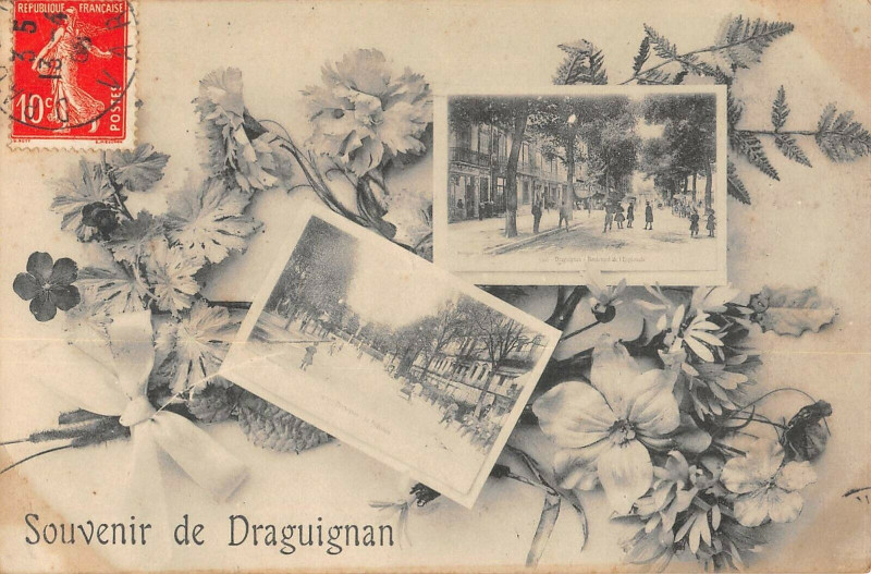 Carte postale ancienne Souvenir De Draguignan à Draguignan