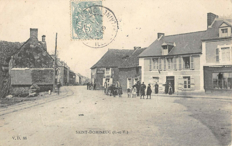 Carte postale ancienne Saint Domineuc à Saint-Domineuc