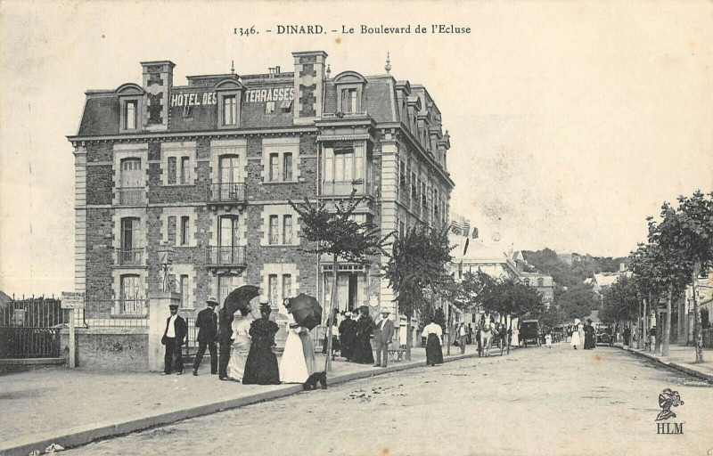 Carte postale ancienne Dinard Boulevard De L'Ecluse à Dinard