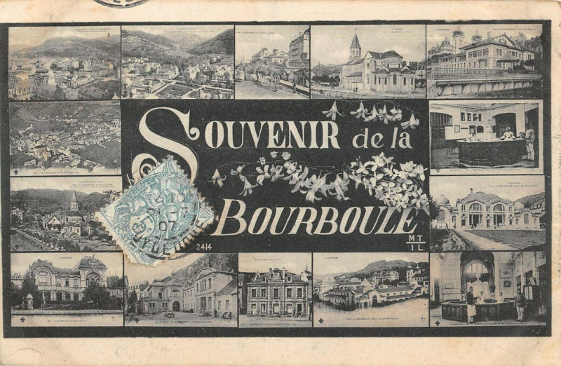 Carte postale ancienne Souvenir De La Bourboule à La Bourboule