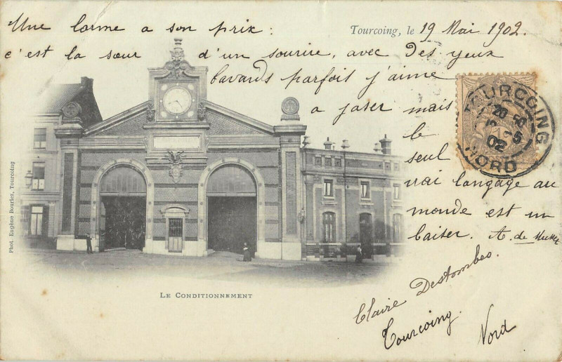 Carte postale ancienne Tourcoing Le Conditionnement à Tourcoing