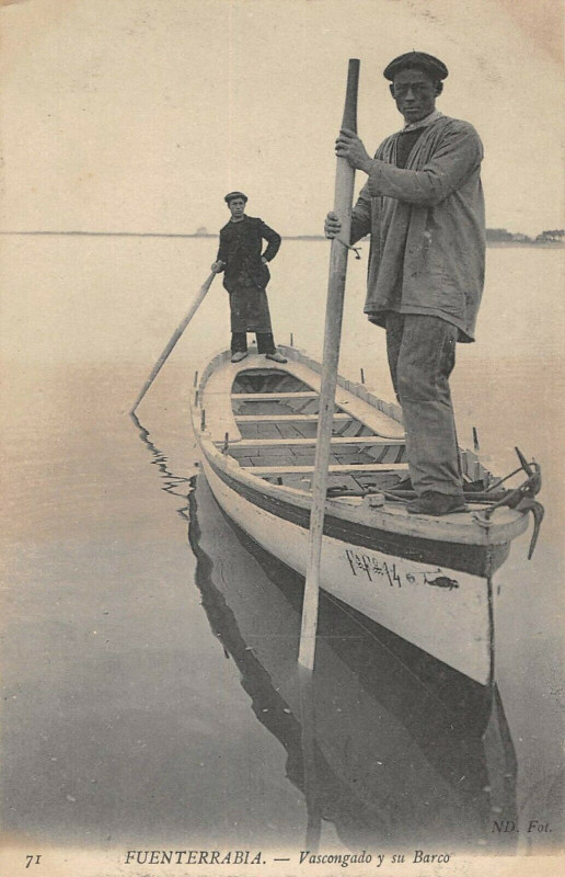 Carte postale ancienne Fuenterrabia Vascongado Y Su Barco