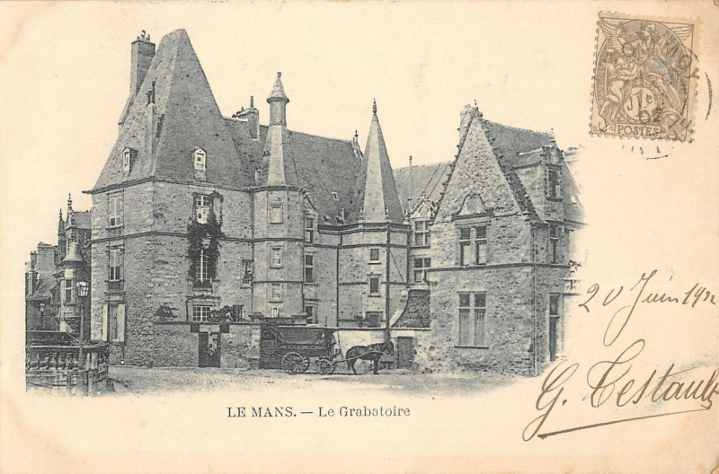 Carte postale ancienne Le Mans Le Grabatoire au Mans