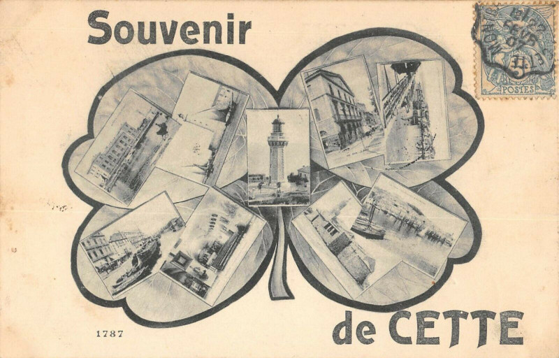 Carte postale ancienne Souvenir De Cette