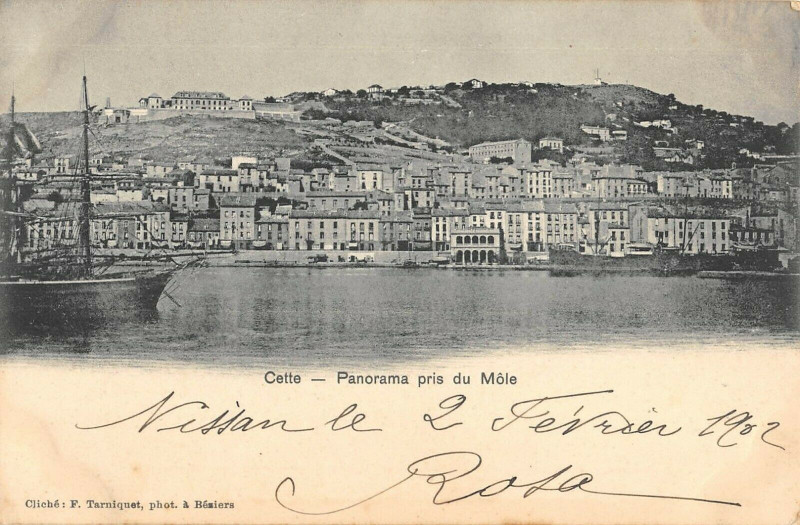 Carte postale ancienne Cette Panorama Pris Du Mole