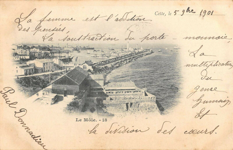 Carte postale ancienne Cette Le Mole