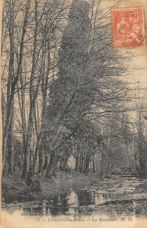 Carte postale ancienne Lamalou Les Bains Le Bitoulet à Lamalou-les-Bains