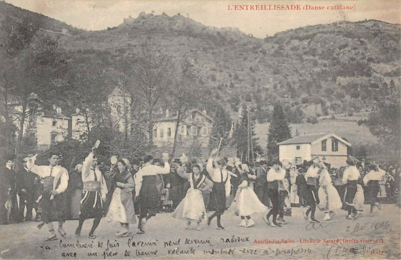 Carte postale ancienne L'Entreillissade Danse Catalane