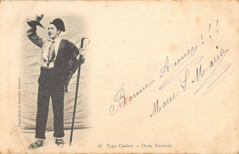 Carte postale ancienne Type Catalan Oune Xirritade