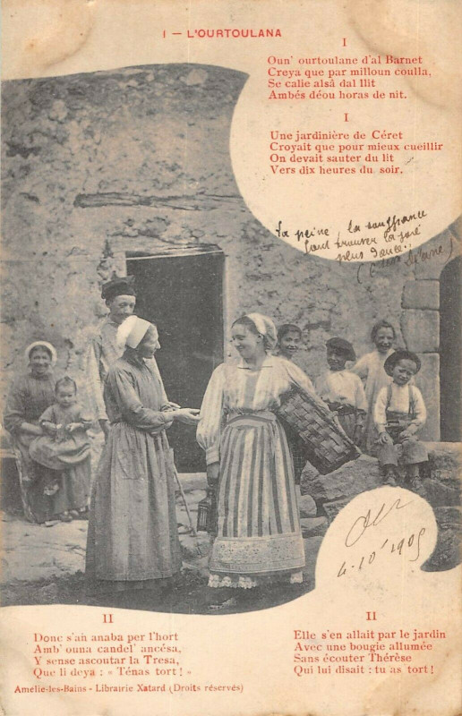 Carte postale ancienne Catalans L'Ourtoulana à Ur