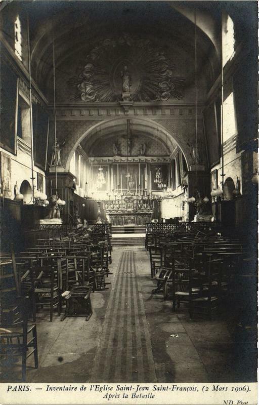 Carte postale ancienne Paris Résistance Eglise Saint-Pierre-du-Gros-Caillou Inventaire à Paris