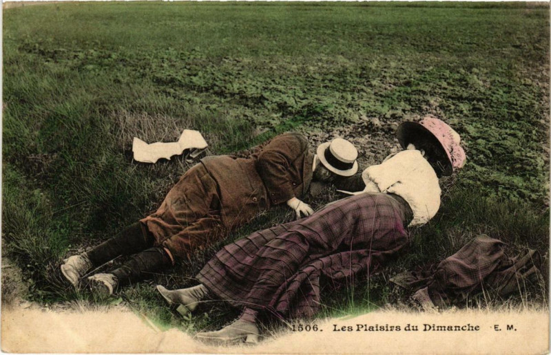 Carte postale ancienne Paris 12e Les Plaisirs du Dimanche à Paris 12e