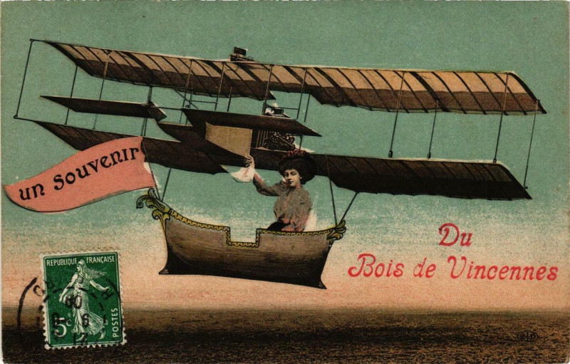 Carte postale ancienne Paris 12e Un Souvenir du Bois de Vincennes à Paris 12e